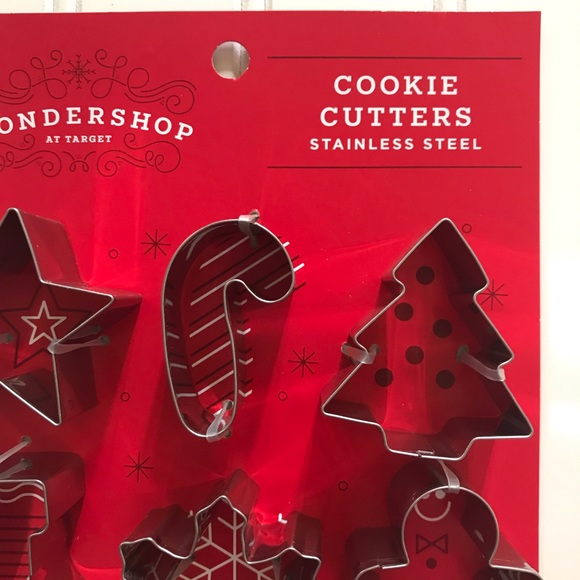 NWT Wondershop Holiday Cookie Cutters Stainless - Picture 3 of 5